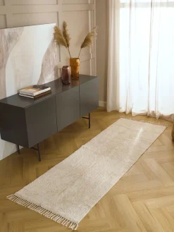 Alfombras De Pasillo|Alfombras De Pasillo>Westwing Collection Alfombra corredor artesanal con flecos Daya