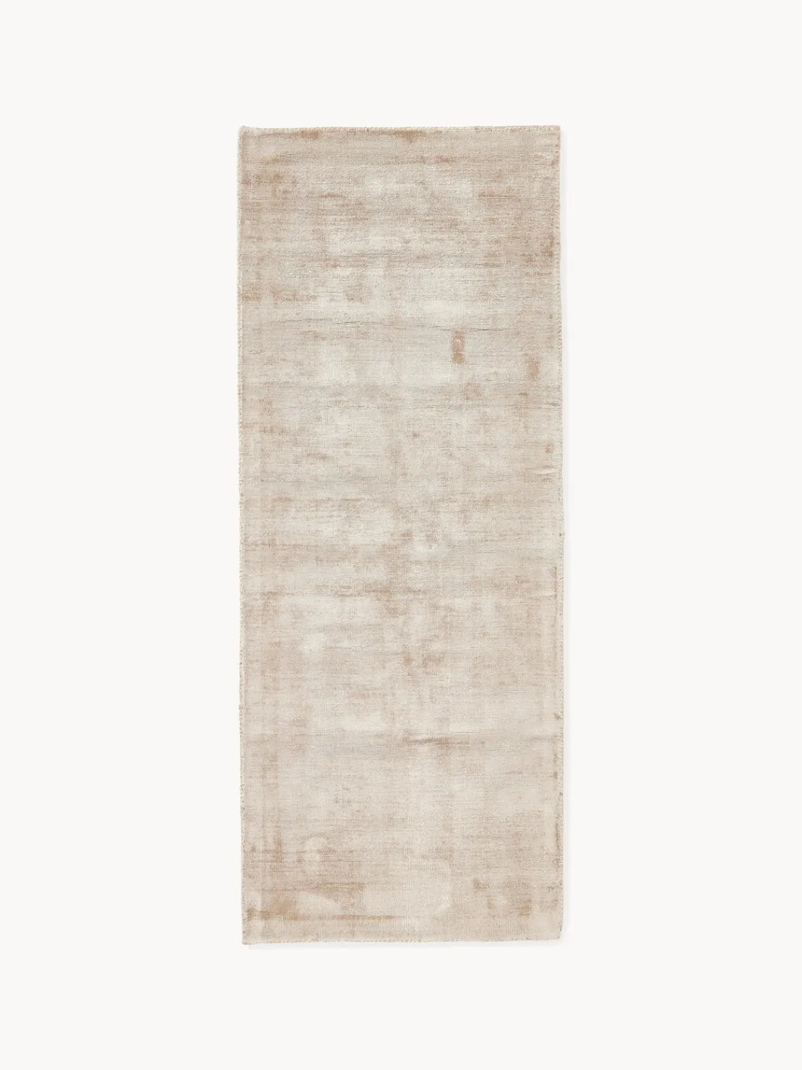 Alfombras De Pasillo|Alfombras De Pasillo>Westwing Collection Alfombra corredor artesanal de viscosa Jane Beige claro