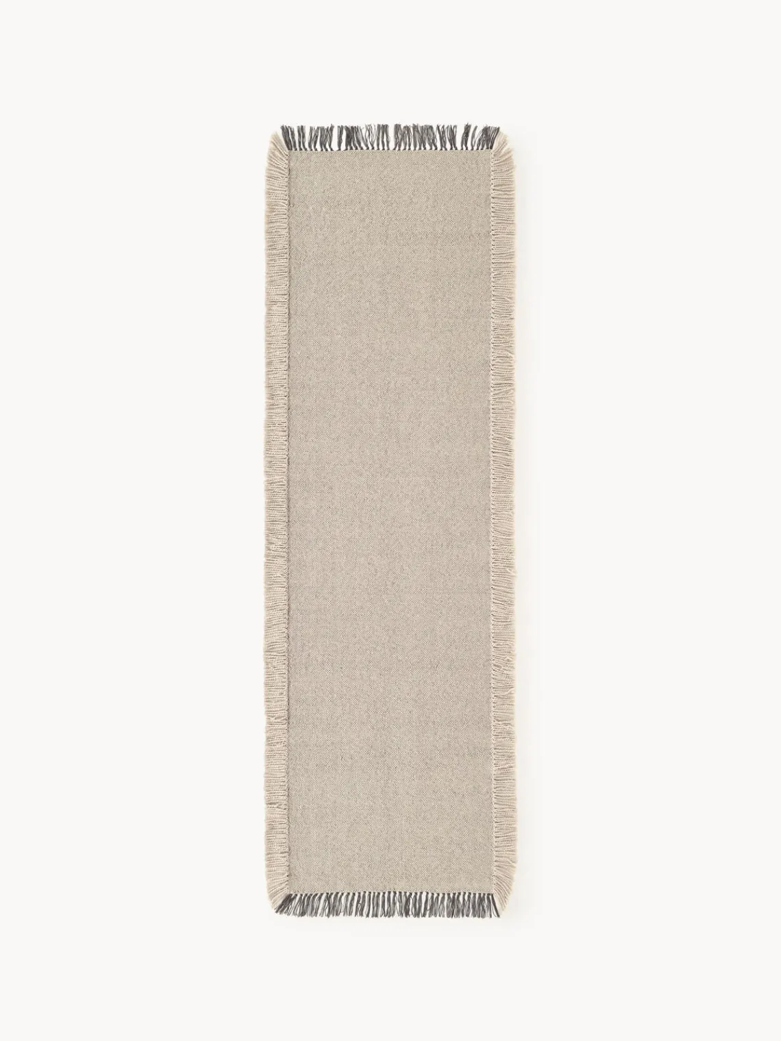 Alfombras De Exterior|Alfombras De Exterior>Westwing Collection Alfombra corredor artesanal para interior/exterior Marcus Beige, gris antracita