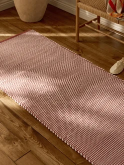 Alfombras De Pasillo|Alfombras De Pasillo>Westwing Collection Alfombra corredor artesanal de lana Amaro Terracota, blanco crema