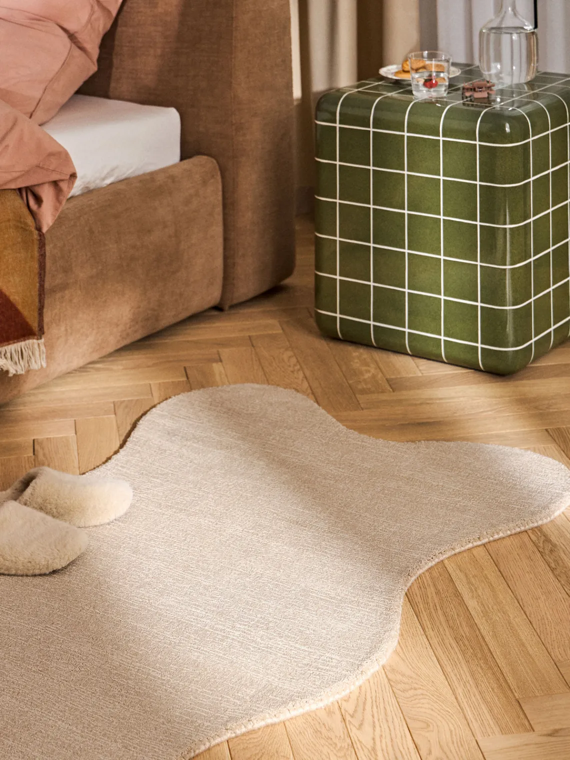 Alfombras De Pasillo|Alfombras De Pasillo>Westwing Collection Alfombra corredor artesanal Wavy Beige claro