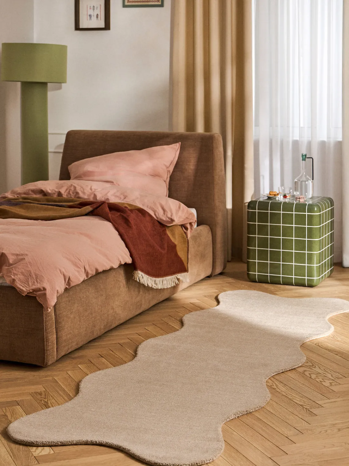 Alfombras De Pasillo|Alfombras De Pasillo>Westwing Collection Alfombra corredor artesanal Wavy Beige claro