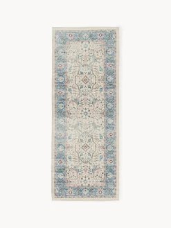 Best Alfombra corredor artesanal exterior con estampado vintage Leonato Alfombras De Exterior|Alfombras De Exterior