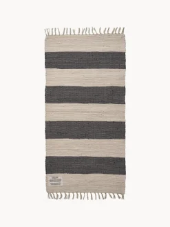 Discount Alfombra corredor artesanal de pelo corto con borlas Chindi, tamaños diferentes Alfombras De Pasillo|Alfombras De Pasillo