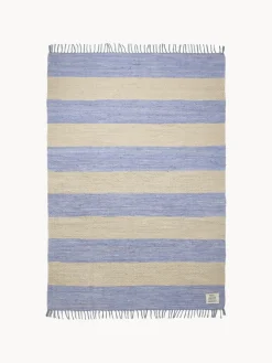 Outlet Alfombra corredor artesanal de pelo corto con borlas Chindi, tamaños diferentes Rectangular|Alfombras Rectangulares