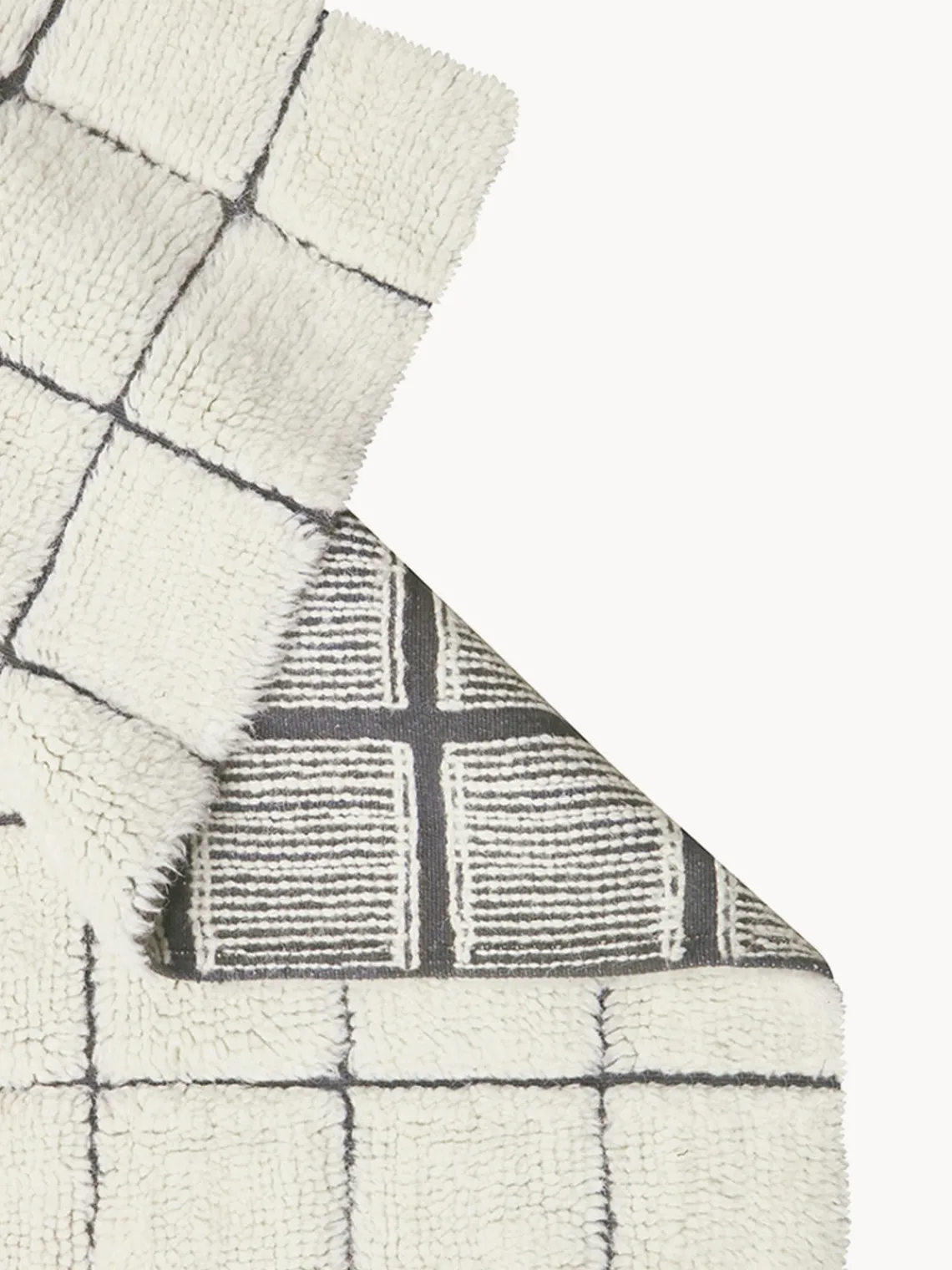 Alfombras De Pasillo|Alfombras De Pasillo>Lorena Canals Alfombra corredor artesanal de lana Mosaic Blanco Off White, gris oscuro