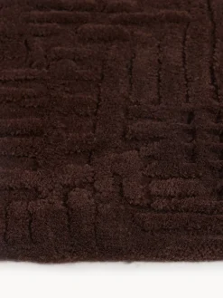 Alfombras De Pasillo|Alfombras De Pasillo>Westwing Collection Alfombra corredor artesanal de lana Merima Marrón oscuro