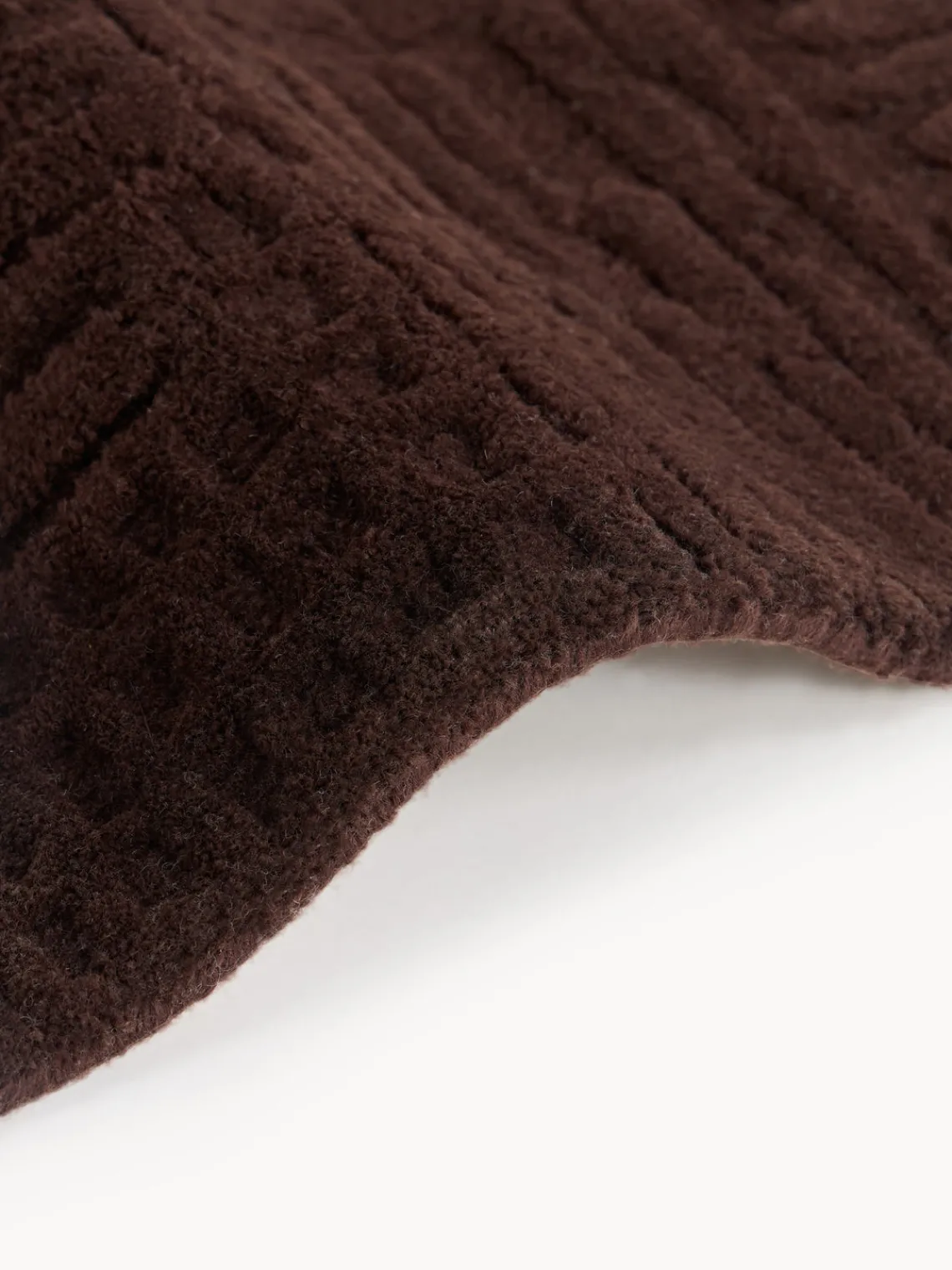 Alfombras De Pasillo|Alfombras De Pasillo>Westwing Collection Alfombra corredor artesanal de lana Merima Marrón oscuro