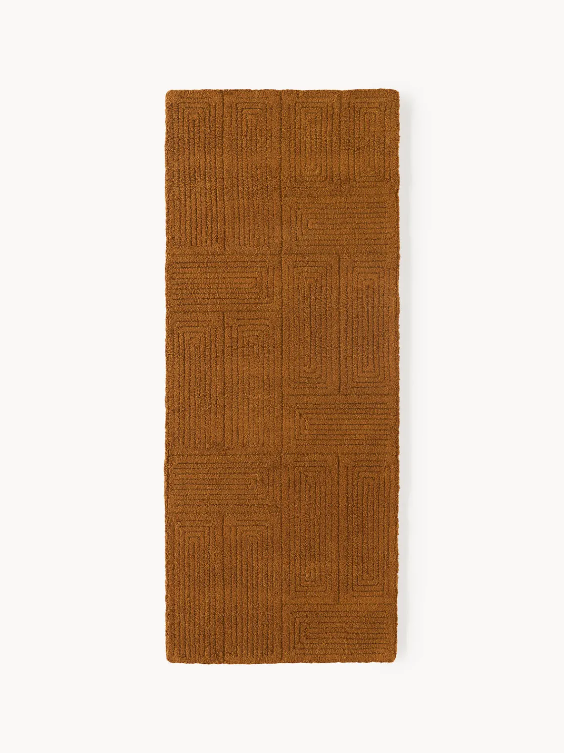 New Alfombra corredor artesanal de lana con estampado geométrico Alexia Alfombras De Pasillo|Alfombras De Pasillo