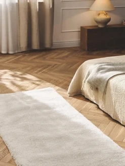 Alfombras De Pasillo|Alfombras De Pasillo>Westwing Collection Alfombra corredor de pelo largo Leighton Blanco Off White