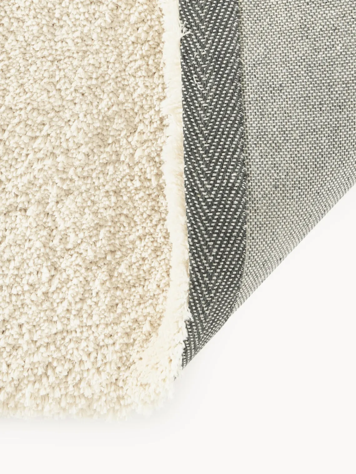 Alfombras De Pasillo|Alfombras De Pasillo>Westwing Collection Alfombra corredor de pelo largo Leighton Blanco crema