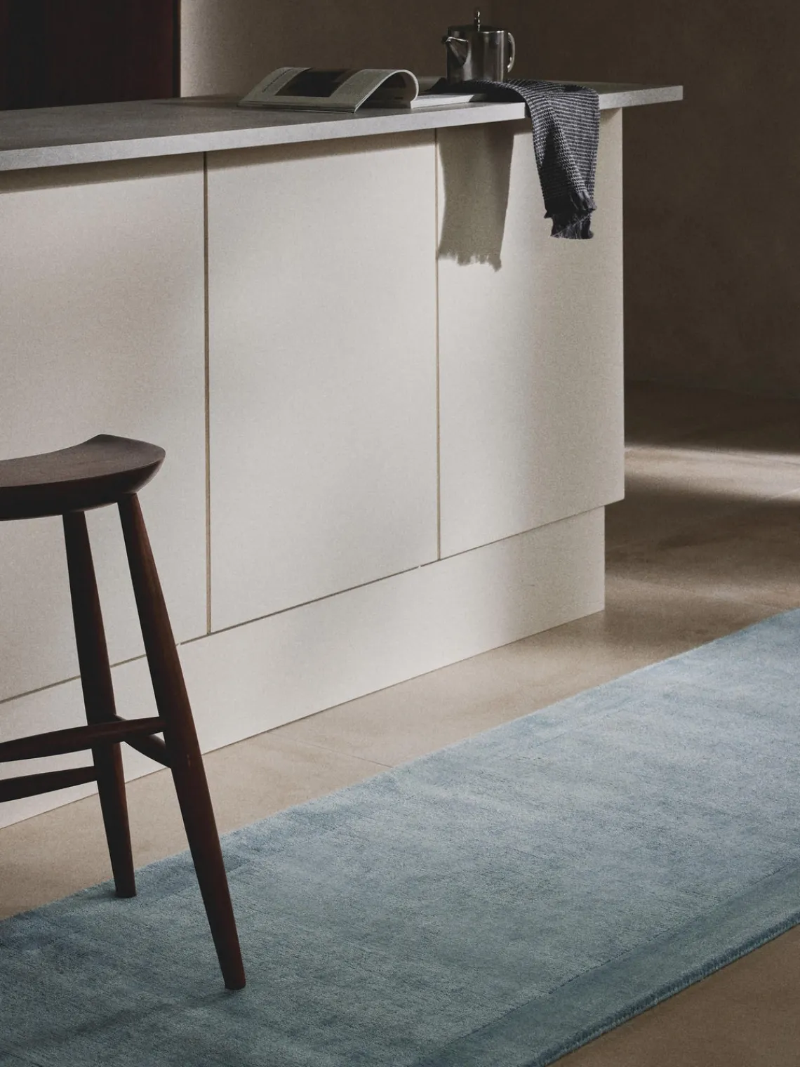 Alfombras De Pasillo|Alfombras De Pasillo>Westwing Collection Alfombra corredor de pelo corto Kari Azul