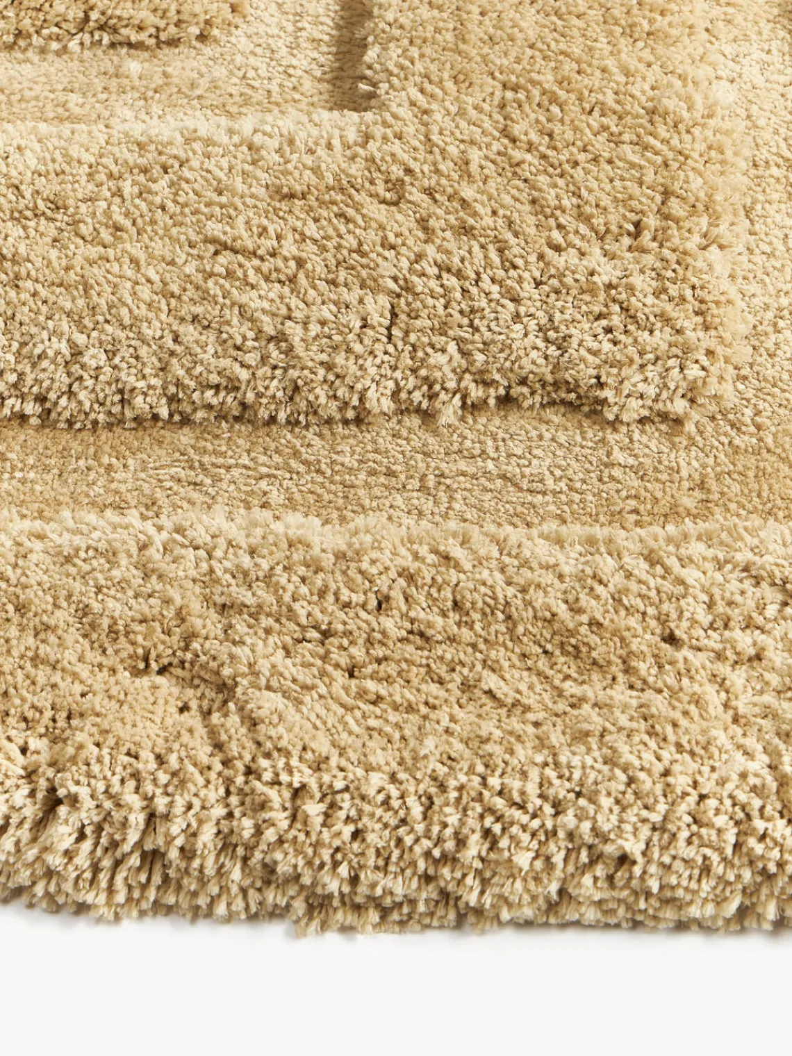 Alfombras De Pasillo|Alfombras De Pasillo>Westwing Collection Alfombra corredor de pelo largo texturizada Genève Ocre