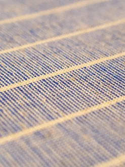 Alfombras De Pasillo|Alfombras De Pasillo>Louis de Poortere Alfombra corredor de pelo corto con flecos de diseño Folkform Monochrome Tonos azules, beige claro