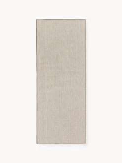 Alfombras De Exterior|Alfombras De Exterior>Westwing Collection Alfombra corredor exterior reversible en zigzag Cort Beige claro, blanco Off White