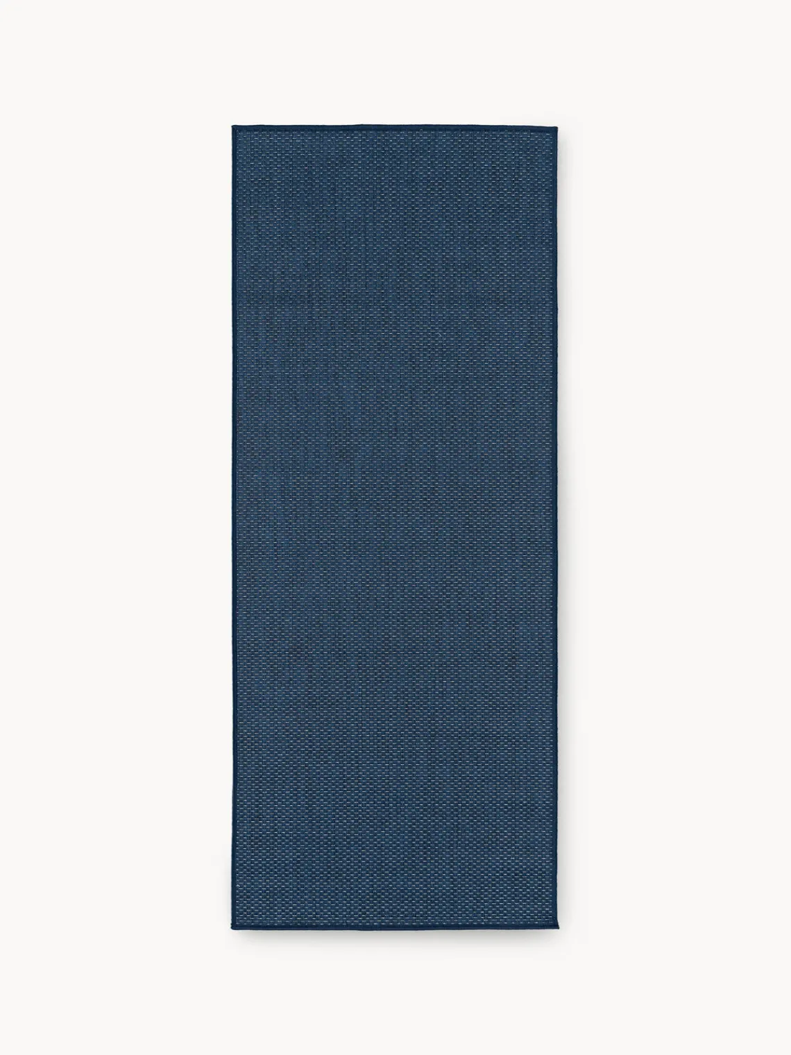 Alfombras De Exterior|Alfombras De Exterior>Westwing Collection Alfombra corredor reversible para interior/exterior Whitby Azul oscuro, blanco Off White