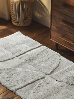 Alfombras De Pasillo|Alfombras De Pasillo>Westwing Collection Alfombra corredor texturizada de pelo largo Jade Gris claro