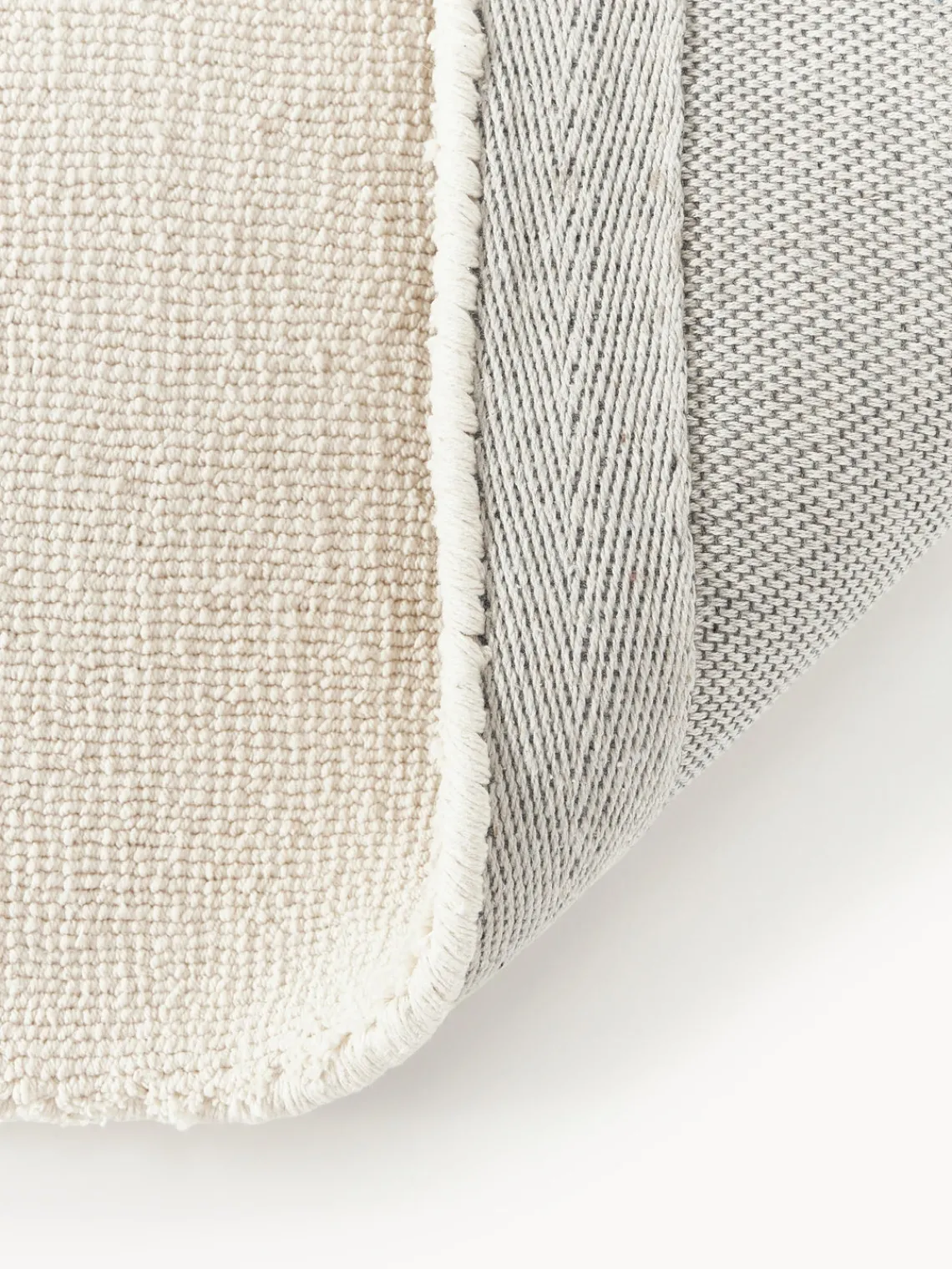 Rectangular|Alfombras Rectangulares>Westwing Collection Alfombra de algodón artesanal Lora Blanco Off White