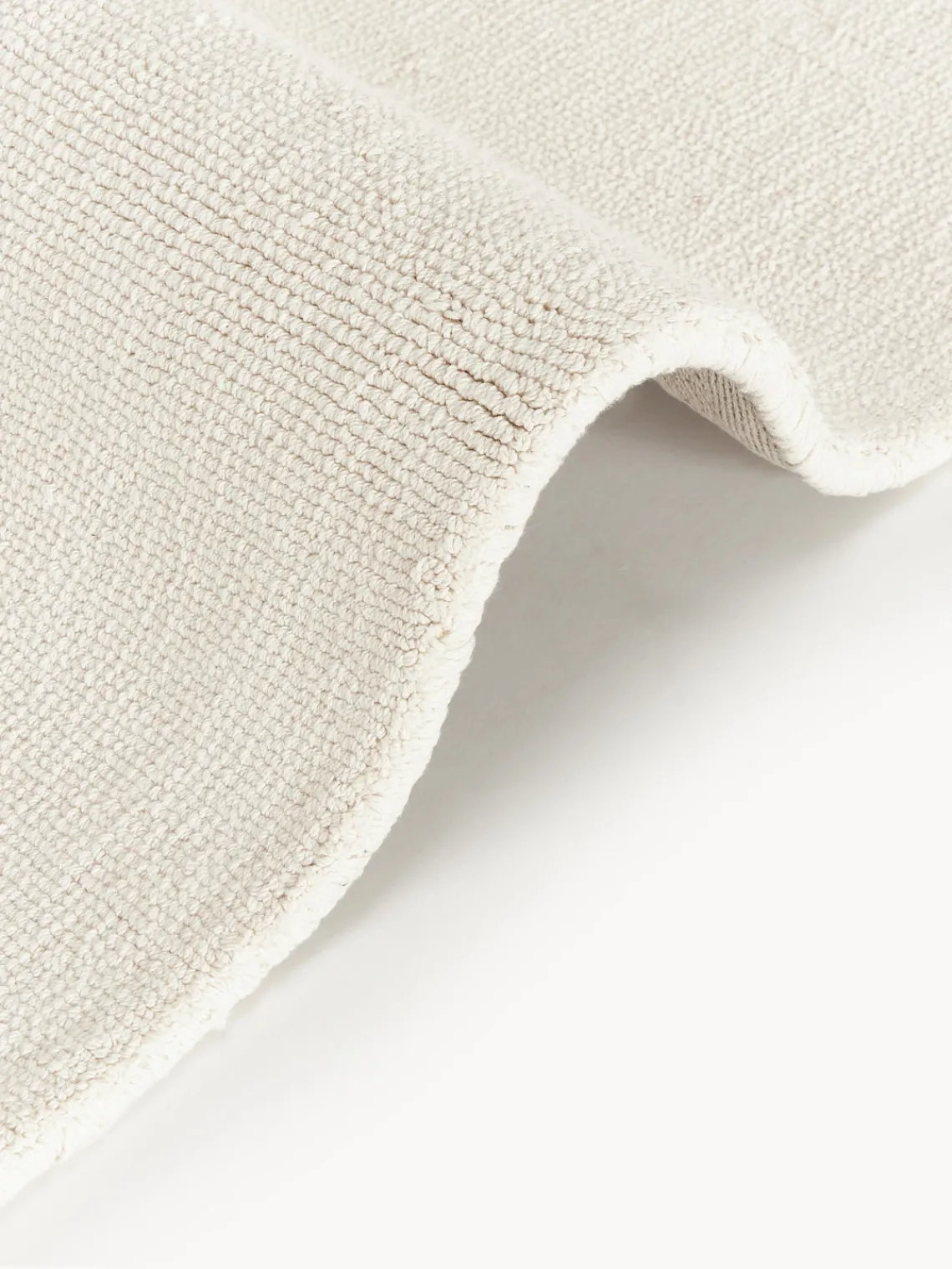 Rectangular|Alfombras Rectangulares>Westwing Collection Alfombra de algodón artesanal Lora Blanco Off White