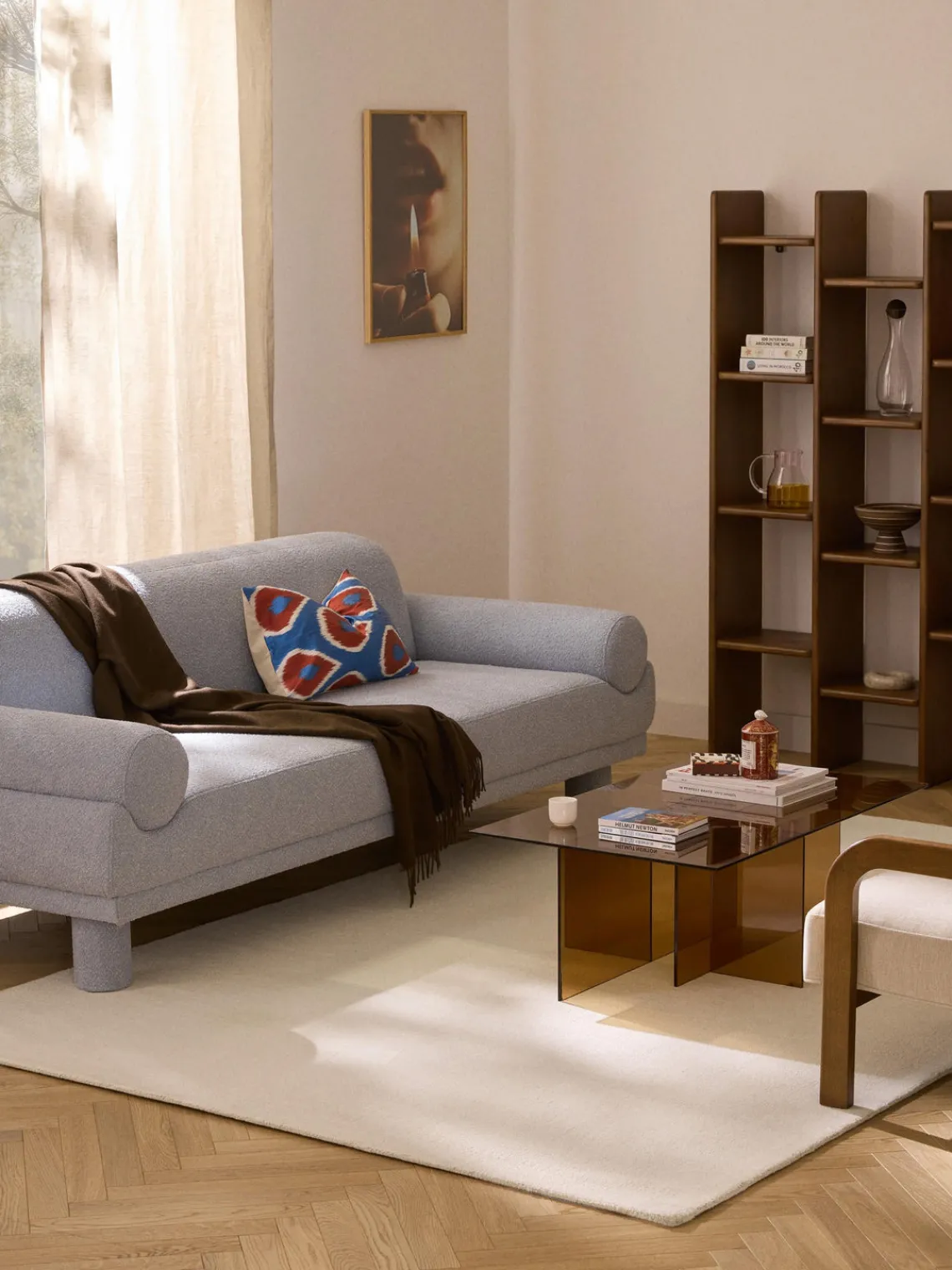 Rectangular|Alfombras Rectangulares>Westwing Collection Alfombra de algodón artesanal Lora Blanco Off White