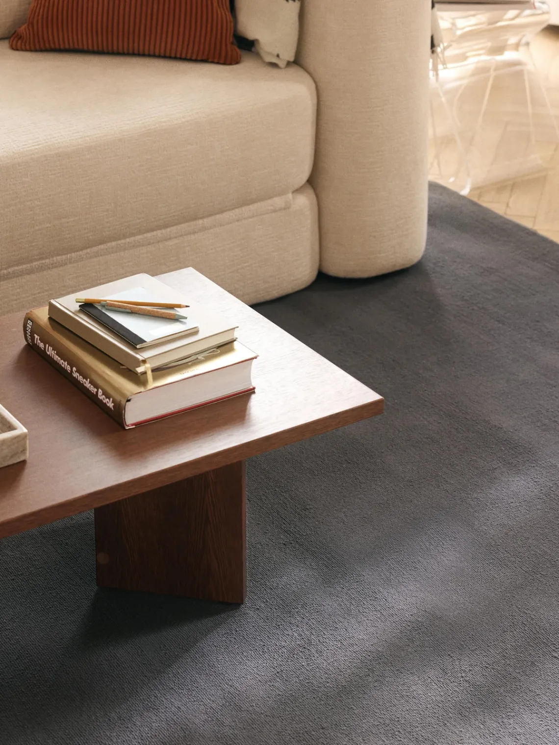 Rectangular|Alfombras Rectangulares>Westwing Collection Alfombra de algodón artesanal Lora Gris oscuro