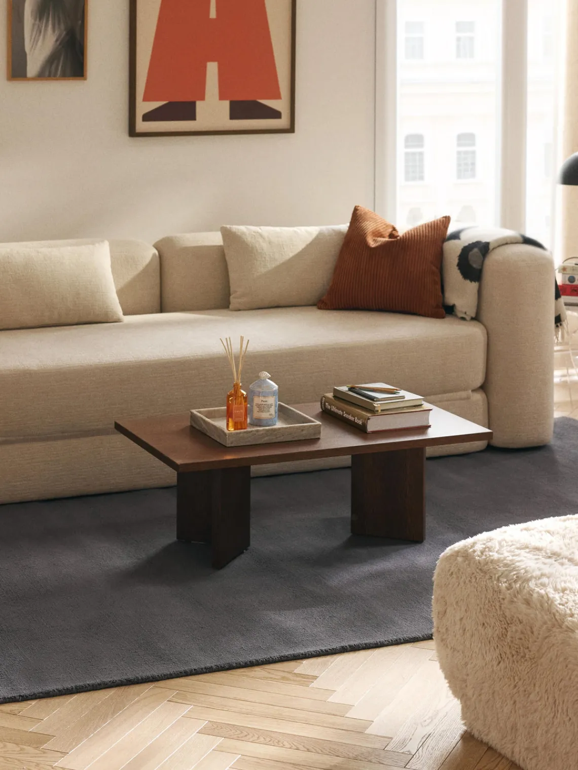 Rectangular|Alfombras Rectangulares>Westwing Collection Alfombra de algodón artesanal Lora Gris oscuro