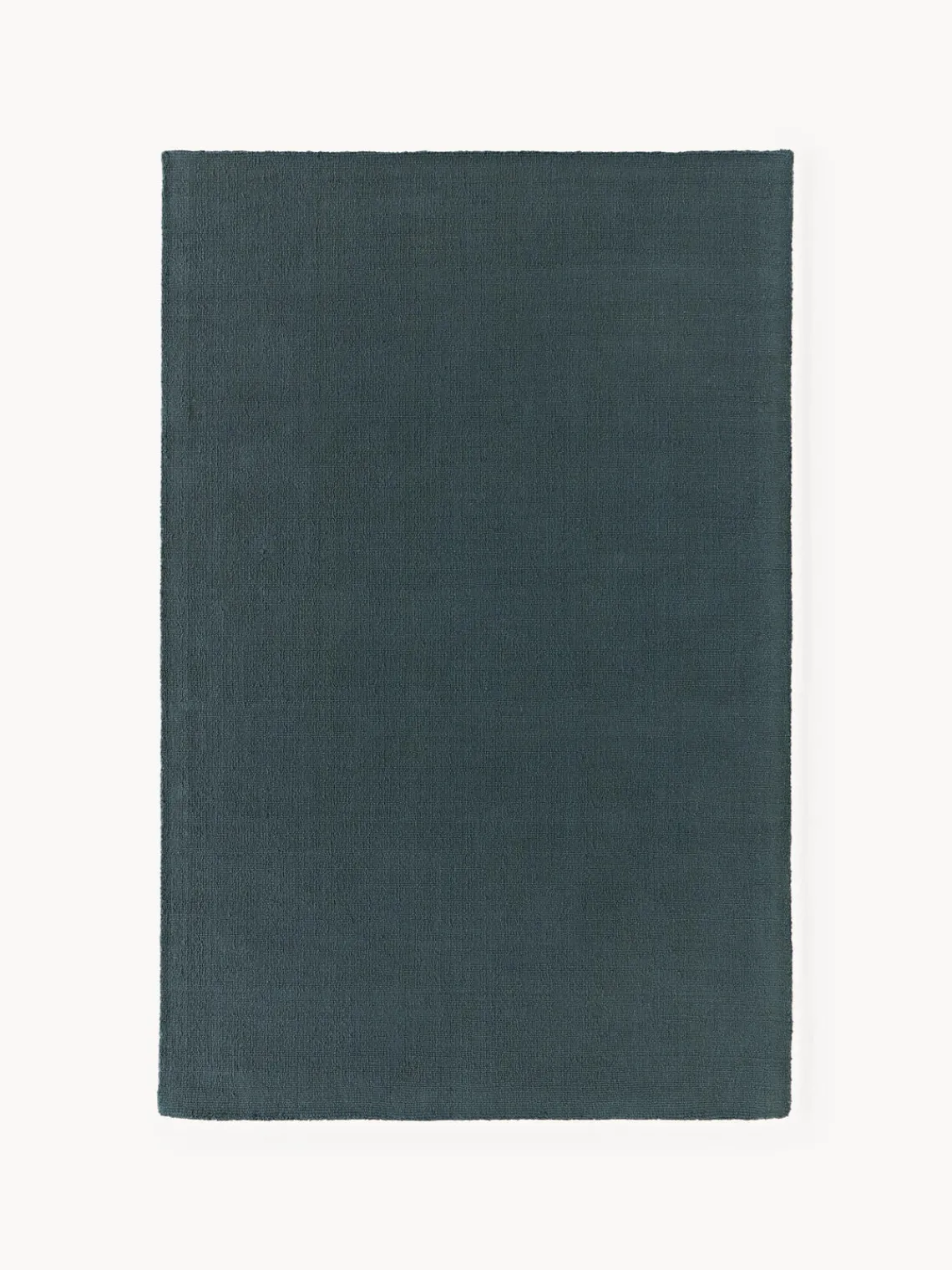 Rectangular|Alfombras Rectangulares>Westwing Collection Alfombra de algodón artesanal Lora Azul petróleo