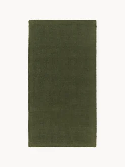 Rectangular|Alfombras Rectangulares>Westwing Collection Alfombra de algodón artesanal Lora Verde oliva