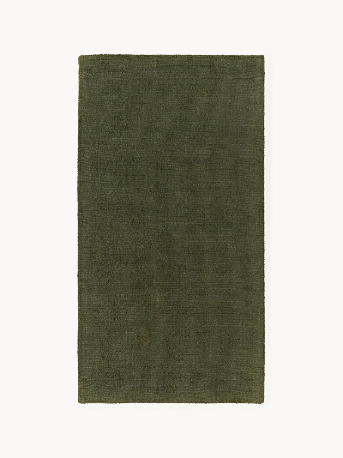 Rectangular|Alfombras Rectangulares>Westwing Collection Alfombra de algodón artesanal Lora Verde oliva