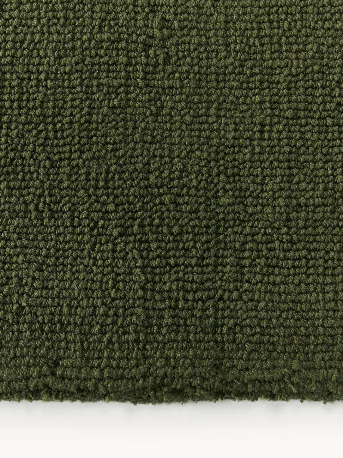 Rectangular|Alfombras Rectangulares>Westwing Collection Alfombra de algodón artesanal Lora Verde oliva