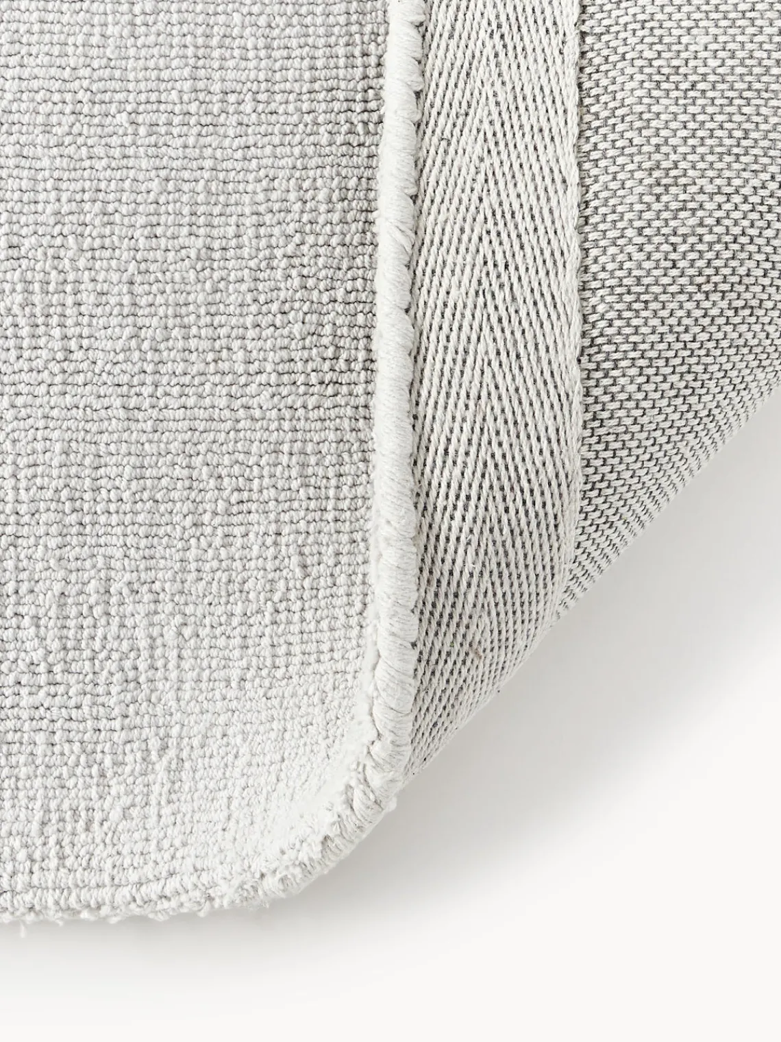 Rectangular|Alfombras Rectangulares>Westwing Collection Alfombra de algodón artesanal Lora Gris claro