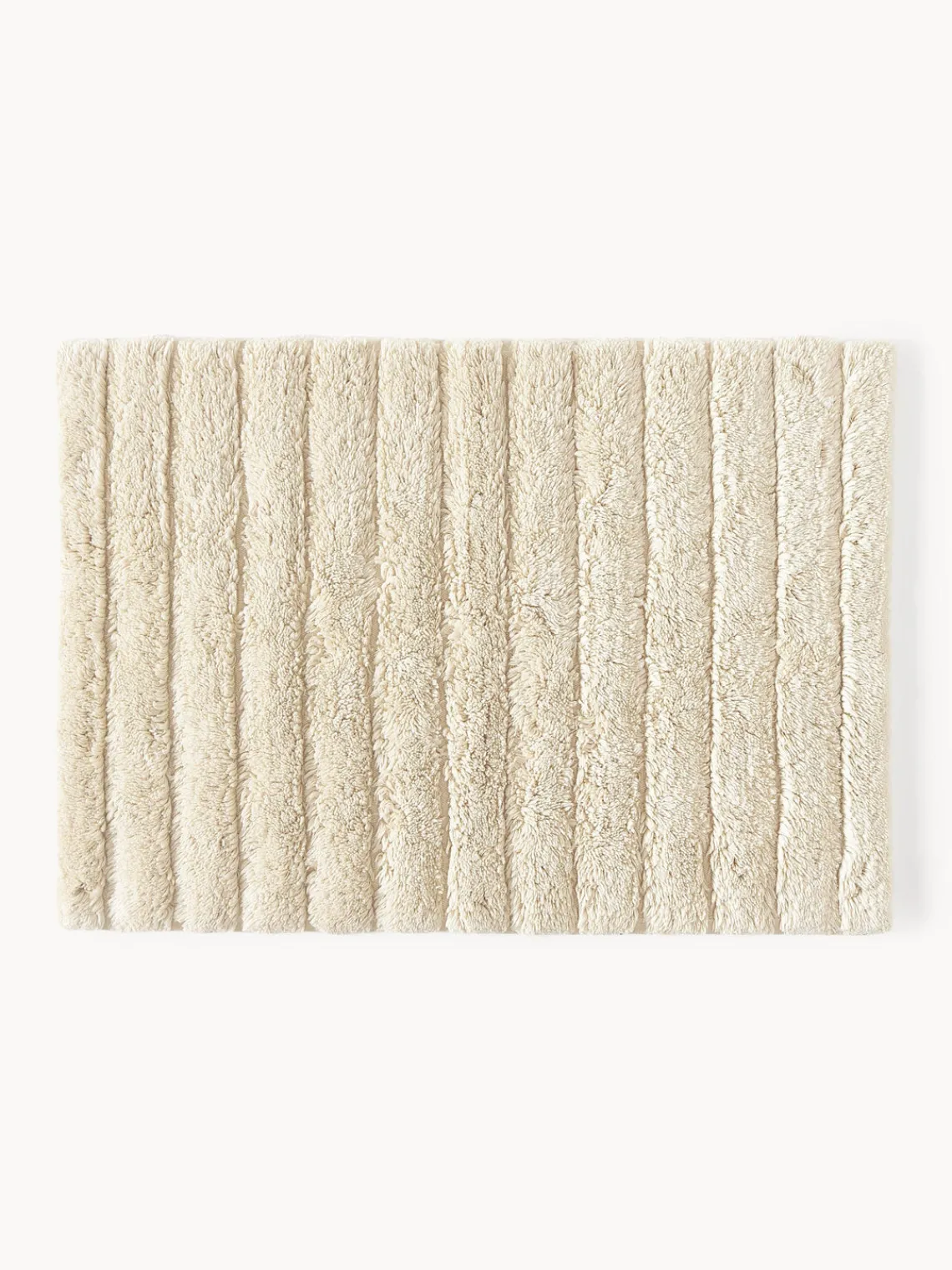 Alfombras De Baño|Mantas>Westwing Collection Alfombra de baño mullida Bailey Blanco Off White