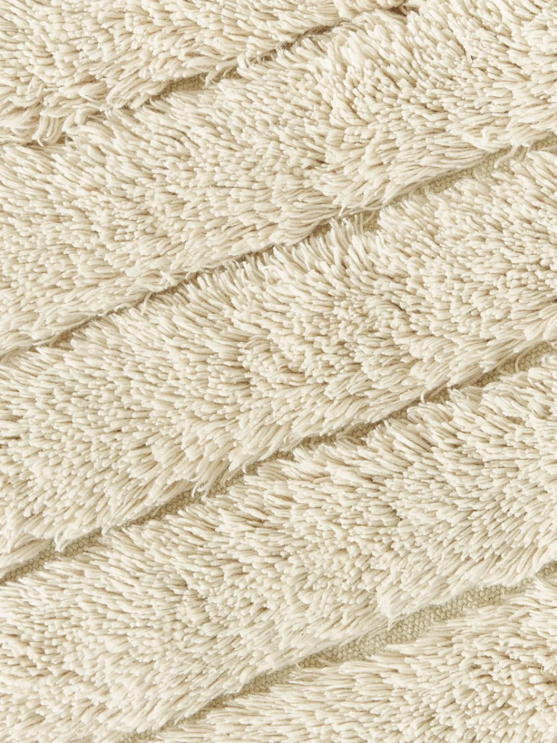 Alfombras De Baño|Mantas>Westwing Collection Alfombra de baño mullida Bailey Blanco Off White