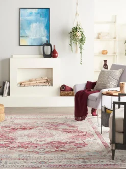 Outlet Alfombra de estilo vintage Kashan Rectangular|Alfombras Rectangulares