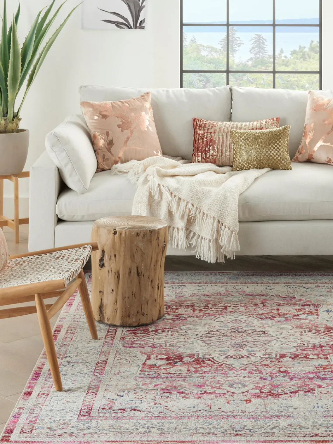 Outlet Alfombra de estilo vintage Kashan Rectangular|Alfombras Rectangulares