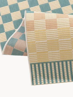 Alfombras De Exterior|Alfombras De Exterior></noscript>benuta Alfombra de interior y exterior Candy Azul petróleo, amarillo