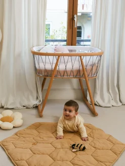 Hot Alfombra de juegos artesanal con juguetes sonajeros Honeycomb Niños Mantas Y Alfombras De Juego|Decoración Infantil