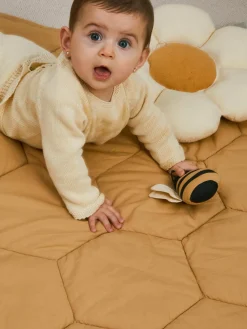 Hot Alfombra de juegos artesanal con juguetes sonajeros Honeycomb Niños Mantas Y Alfombras De Juego|Decoración Infantil