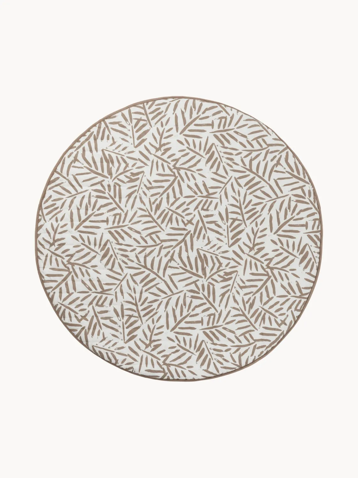 Mantas Y Alfombras De Juego|Mantas Y Alfombras De Juego>Toddlekind Alfombra de juegos reversible de algodón ecológico Jeffrey Blanco Off White, taupe