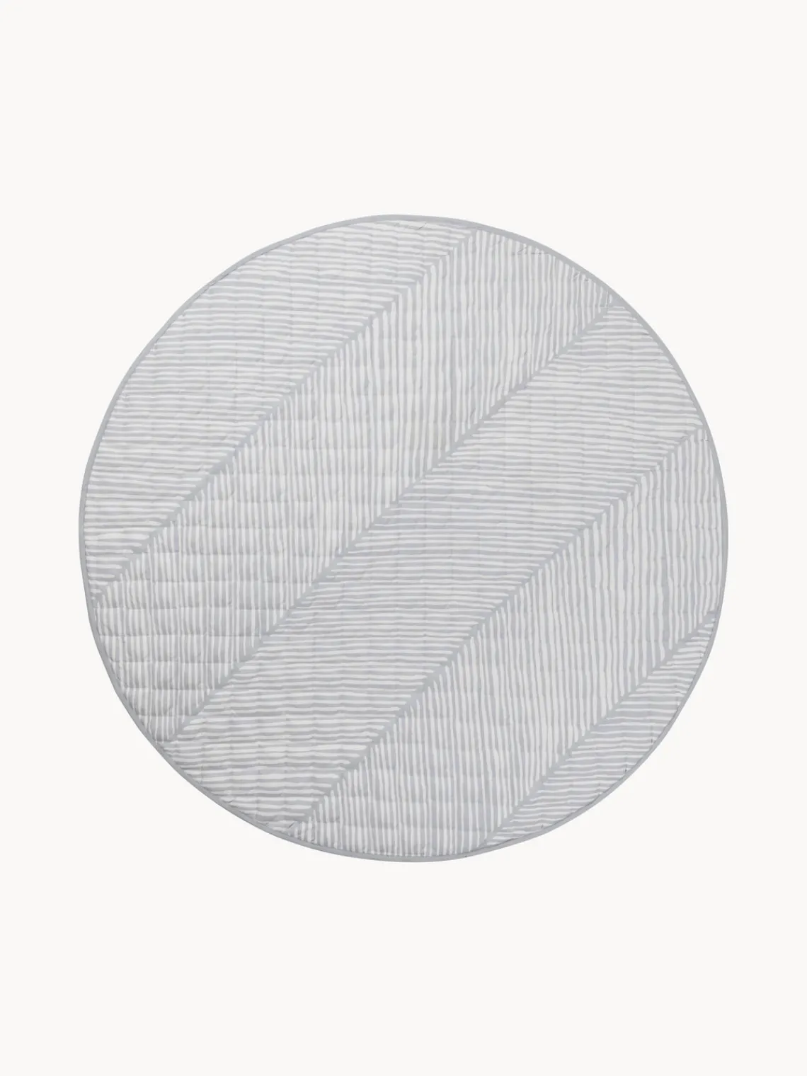 Mantas Y Alfombras De Juego|Mantas Y Alfombras De Juego>Toddlekind Alfombra de juegos reversible de algodón ecológico Jeffrey Blanco Off White, gris claro