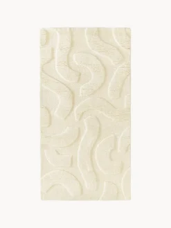 Clearance Alfombra de lana artesanal texturizada Clio Rectangular|Alfombras Rectangulares