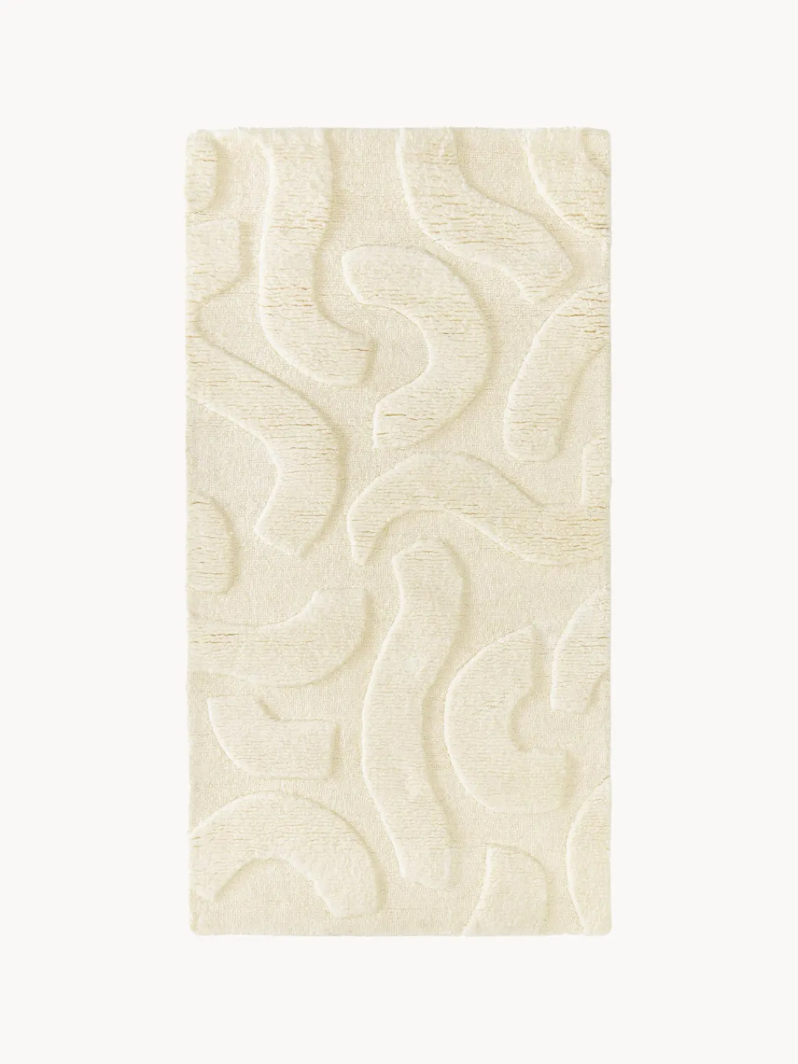 Clearance Alfombra de lana artesanal texturizada Clio Rectangular|Alfombras Rectangulares