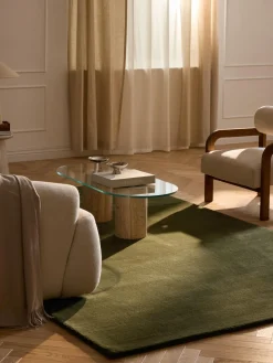 Alfombra de lana artesanal Zayne Rectangular|Alfombras Rectangulares