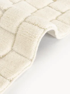 Hot Alfombra de lana artesanal texturizada Adley Rectangular|Alfombras Rectangulares