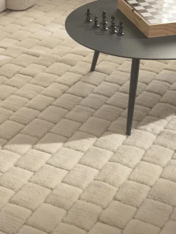 Hot Alfombra de lana artesanal texturizada Adley Rectangular|Alfombras Rectangulares