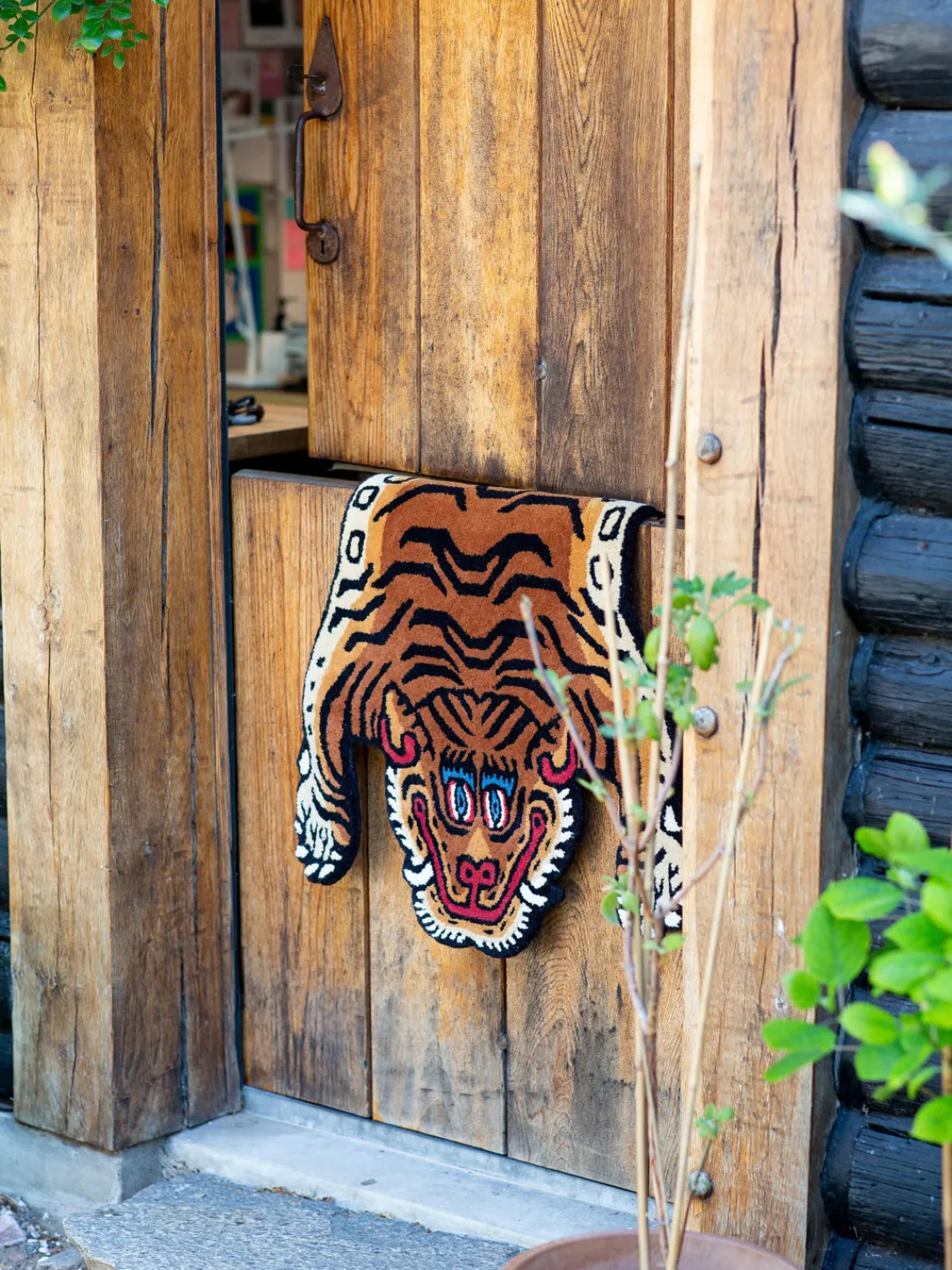 Online Alfombra de lana artesanal Tiger Alfombras Rectangulares|Alfombras