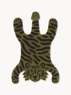 Clearance Alfombra de lana artesanal Safari Niños Alfombras Infantiles|Habitación Infantil