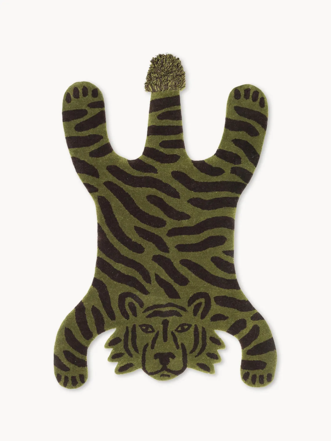 Clearance Alfombra de lana artesanal Safari Niños Alfombras Infantiles|Habitación Infantil