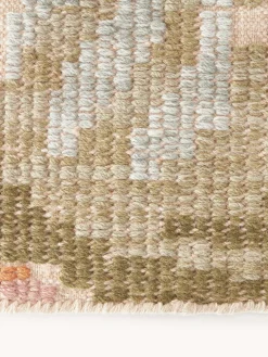 Hot Alfombra de lana con estampado floral Rosha Rectangular|Alfombras Rectangulares