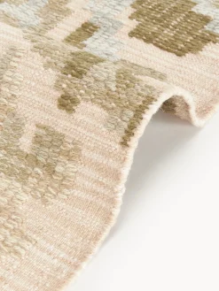 Hot Alfombra de lana con estampado floral Rosha Rectangular|Alfombras Rectangulares